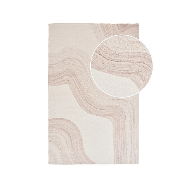 Covor ivoriu/maro din fibre naturale 200x300 cm Surat House Nordic