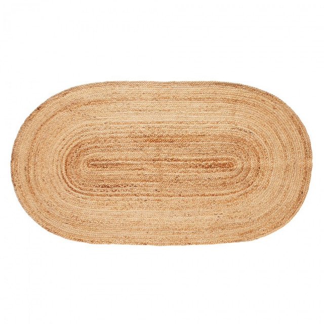 Covor maro din fibre naturale 100x200 cm Sage Hubsch