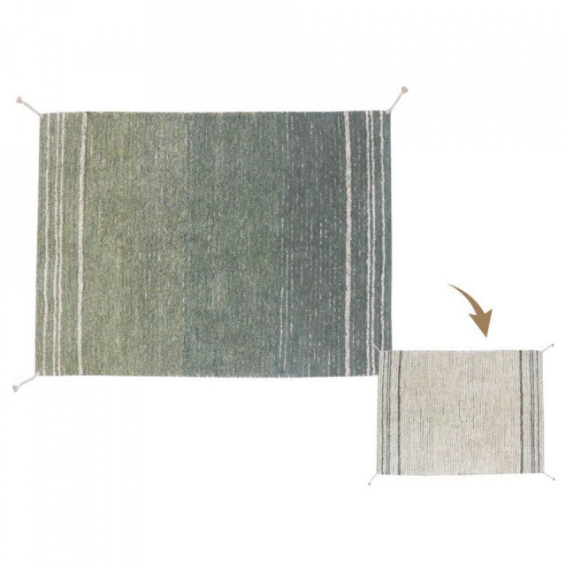 Covor multicolor din bumbac 120x160 cm Vintage Twin Reversible Lorena Canals