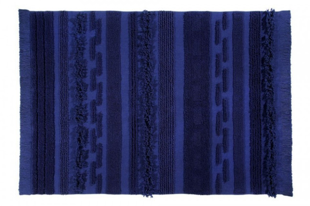 Covor pentru copii albastru din bumbac 140x200 cm Air Lorena Canals