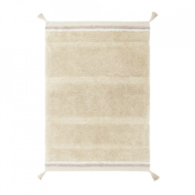 Covor pentru copii bej/auriu din bumbac 90x130 cm Bloom Lorena Canals