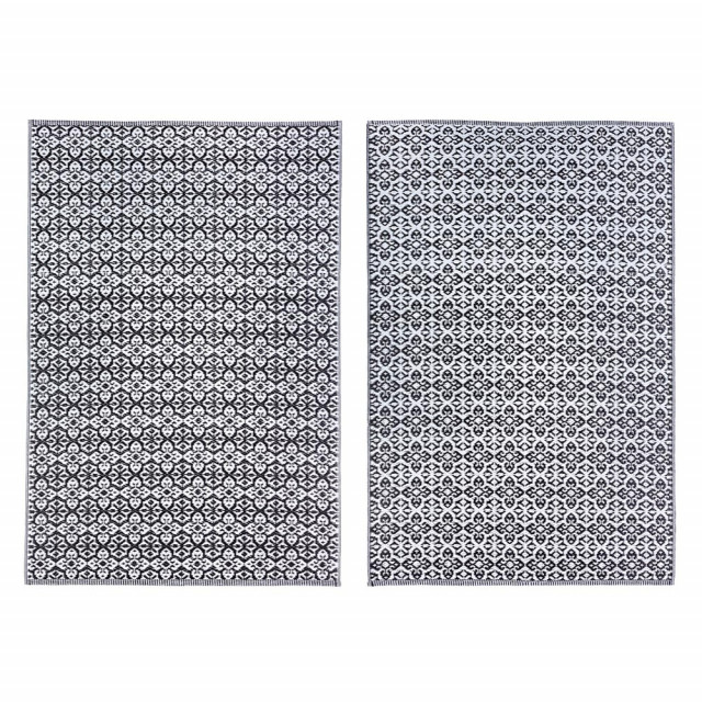 Covor pentru exterior alb/negru din fibre sintetice 150x210 cm Tirrenia Bizzotto