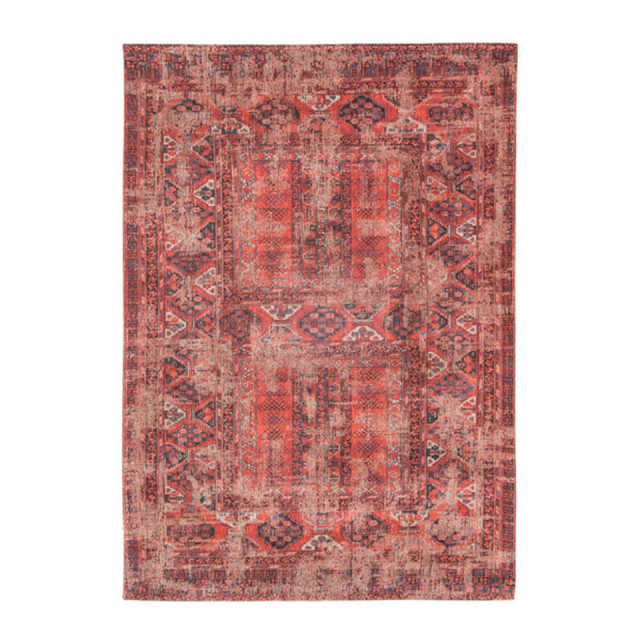 Covor rosu din bumbac Antiquarian Red Brick Louis de Poortere (diverse dimensiuni)