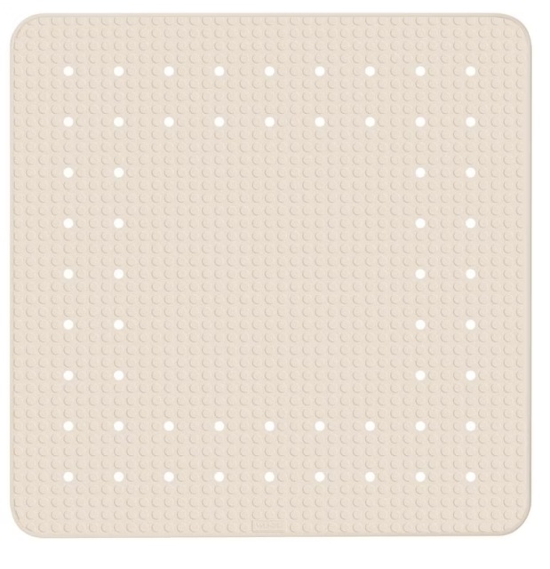 Covoras baie bej din fibre sintetice 54x54 cm Mirasol Wenko