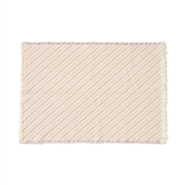 Covoras baie ecru din bumbac 50x70 cm Janu Kave Home