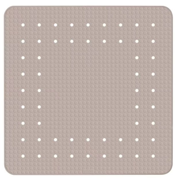 Covoras baie grej din fibre sintetice 54x54 cm Mirasol Wenko