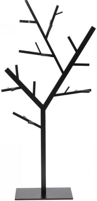 Cuier negru din metal Technical Tree Kare