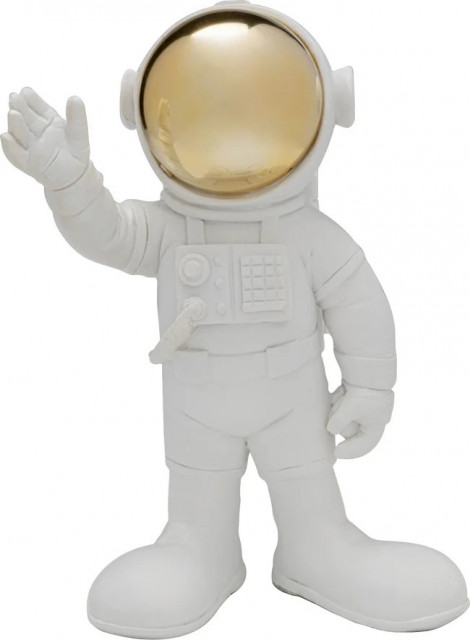 Decoratiune alba din fibre sintetice 27 cm Astronauta Kare