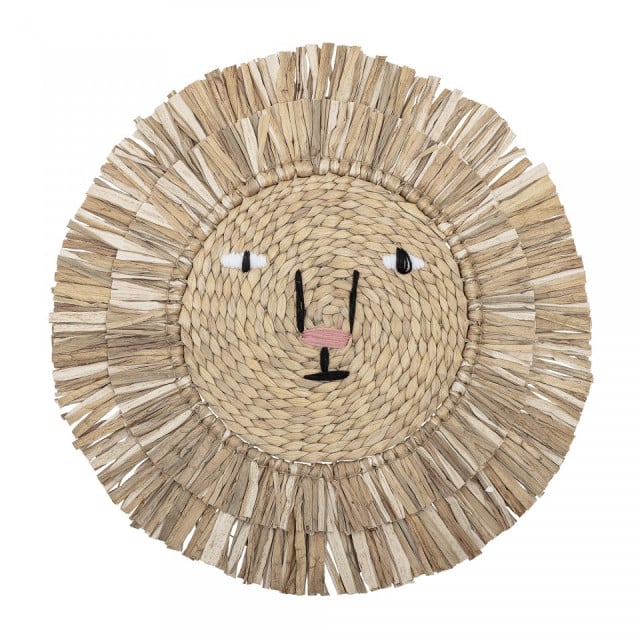 Decoratiune de perete maro din fibre naturale 63 cm Basir Bloomingville Mini