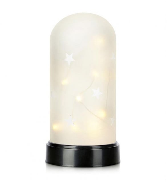 Decoratiune luminoasa alba/neagra din lemn LED Lisette Markslojd