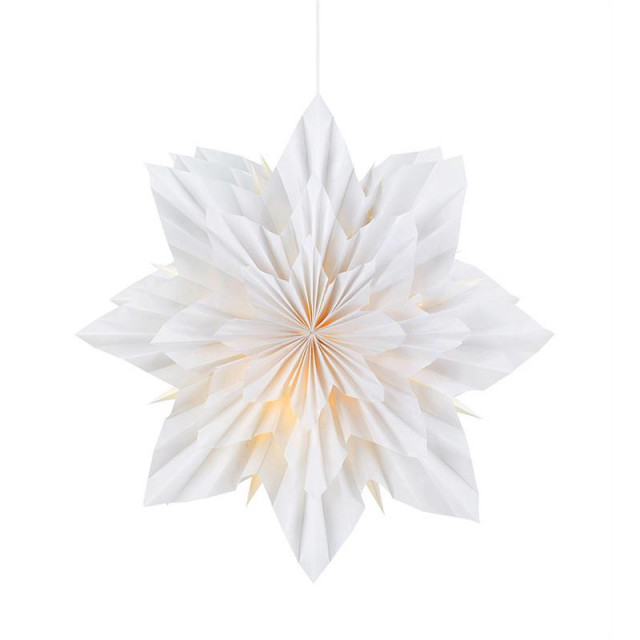 Decoratiune luminoasa suspendabila gri din hartie Neela Markslojd
