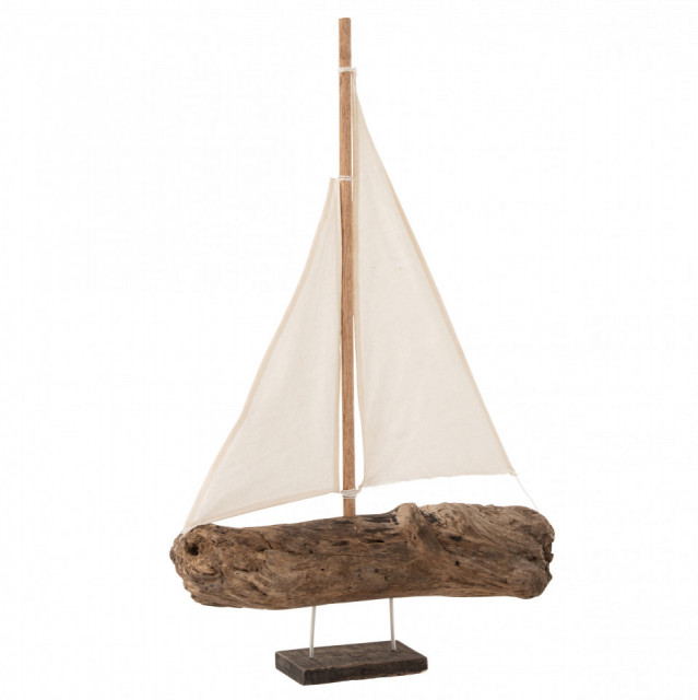 Decoratiune maro din lemn 47 cm Boat J-Line