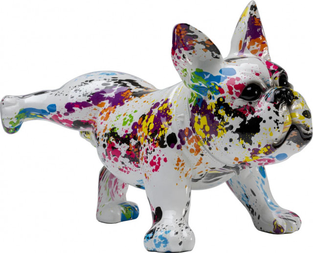 Decoratiune multicolora din fibre sintetice 32 cm Splash Dog Kare