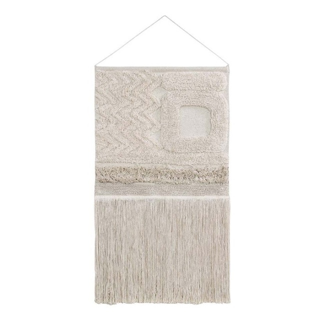 Decoratiune perete crem din bumbac 50x85 cm Earth Lorena Canals