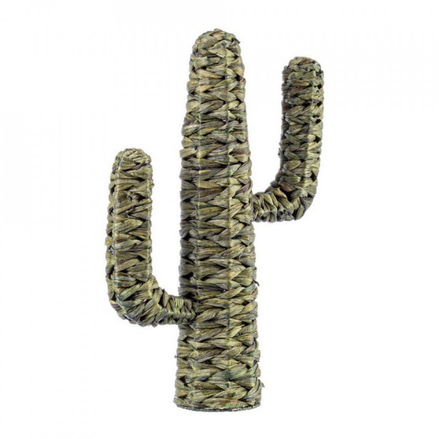 Decoratiune verde din iarba de mare si metal 59 cm Saguaro Cactus Bizzotto