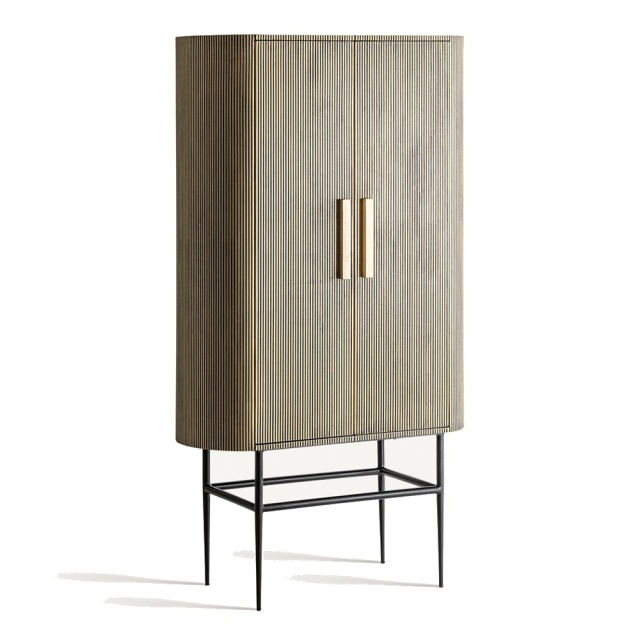 Dulap auriu din metal 180 cm Valbruna Vical Home
