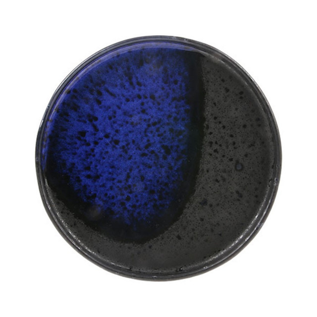 Farfurie intinsa albastru cobalt din ceramica 17 cm Kyoto HK Living