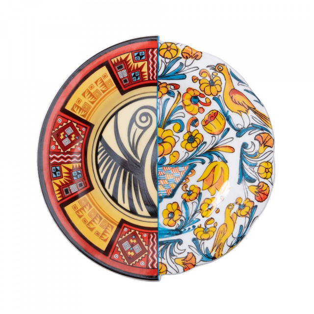 Farfurie pentru desert multicolora din ceramica 20 cm Hybrid Huaricanga Seletti