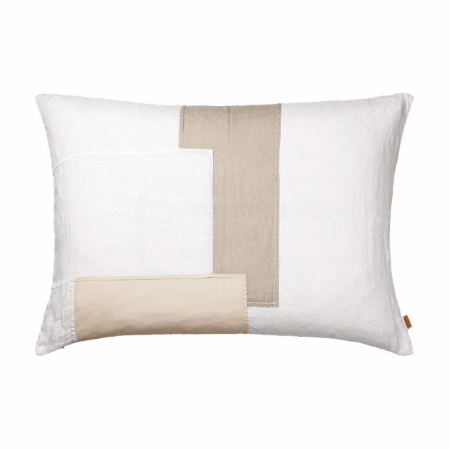 Fata de perna alb antic din fibre naturale 60x80 cm Part Ferm Living