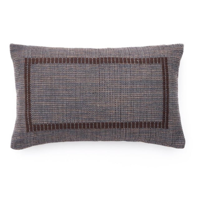 Fata de perna albastra din fibre sintetice 30x50 cm Narelle Kave Home