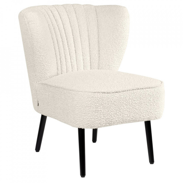 Fotoliu crem/negru din textil Twiggy Versmissen