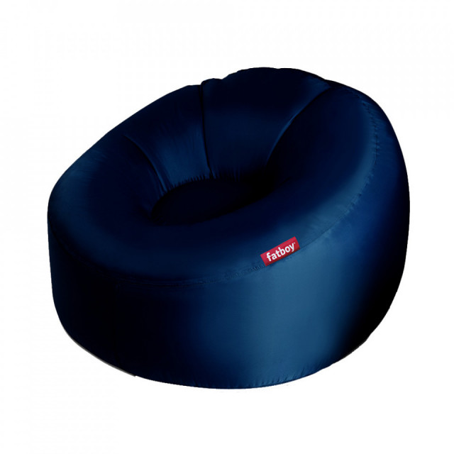 Fotoliu exterior albastru inchis din poliester Lamzac O 3.0 Fatboy