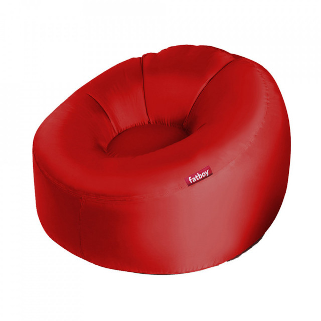 Fotoliu exterior rosu din poliester Lamzac O 3.0 Fatboy