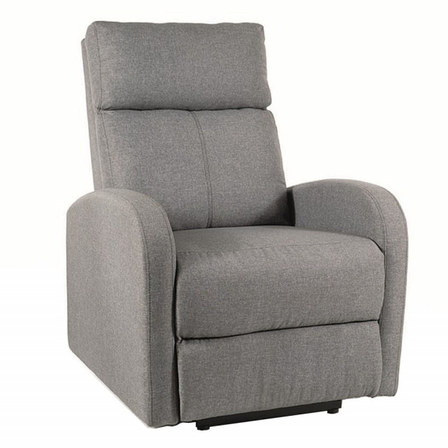 Fotoliu recliner gri din textil Odys The Home Collection