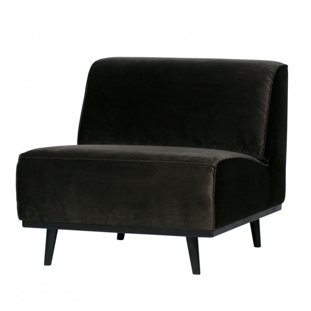 Fotoliu verde inchis din catifea Statement Woood