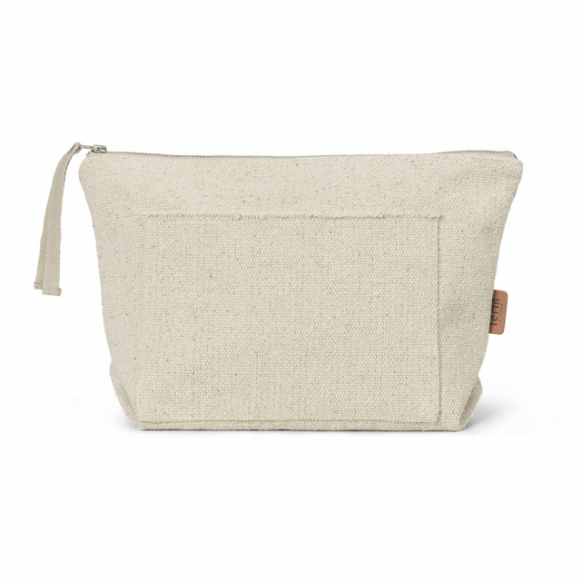Geanta pentru cosmetice alb antic din bumbac Pocket Ferm Living