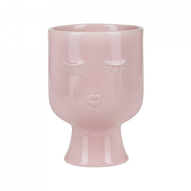 Ghiveci roz din ceramica 10 cm Carlene Miss Etoile