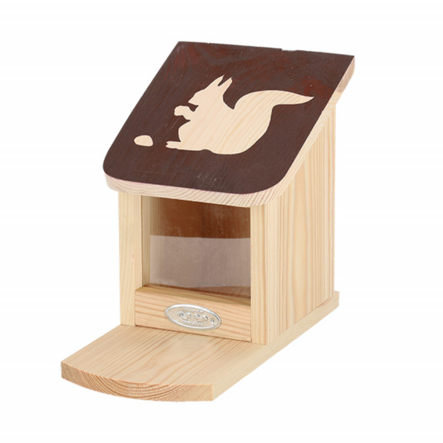 Hranitoare pentru veverite maro din lemn de pin Squirrel Esschert Design