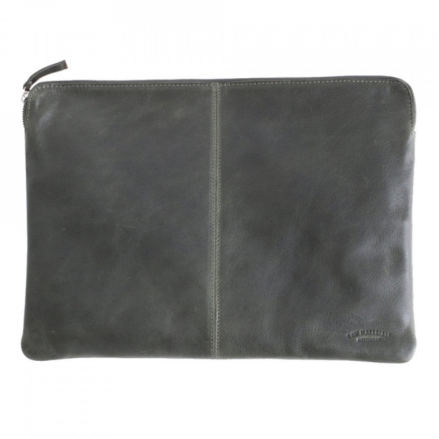 Husa pentru laptop verde din piele de bivol 28x38 cm Camel Raw Materials