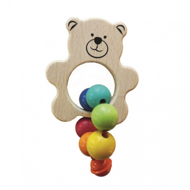 Jucarie zornaitoare multicolora din lemn Teddy Egmont Toys