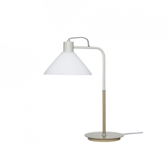 Lampa birou alba/bej din metal 44 cm Spot Hubsch