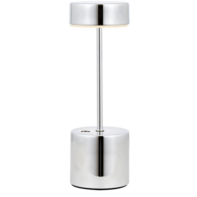 Lampa birou argintie din metal cu LED 28 cm Kira The Home Collection