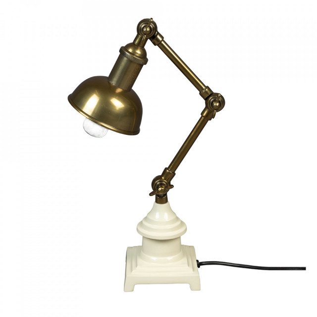 Lampa birou aurie din metal 45 cm Verona Dutchbone