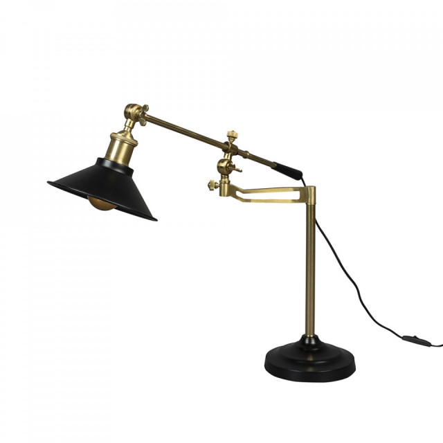 Lampa birou neagra din metal 50 cm Penelope Dutchbone