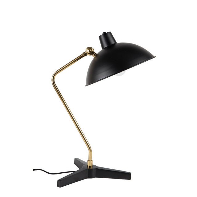 Lampa birou neagra din metal 52 cm Devi Dutchbone