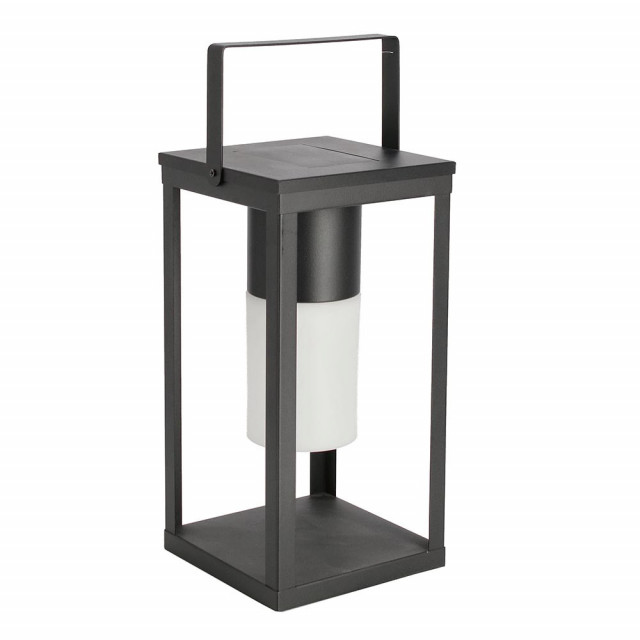 Lampa solara pentru exterior neagra din metal 38 cm Square Bizzotto