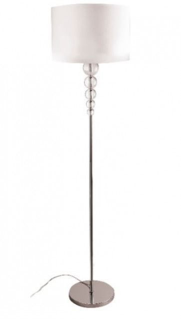Lampadar alb din metal si textil 160 cm Elegance Maxlight