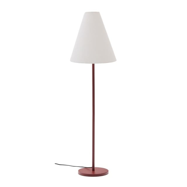 Lampadar alb/maro teracota din metal 160 cm Navat Kave Home