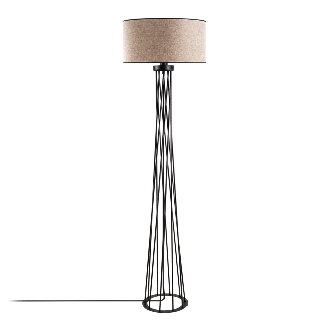 Lampadar crem/negru din metal 175 cm Tall The Home Collection