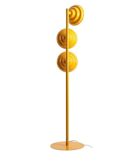 Lampadar galben din metal cu 3 becuri 148 cm Fala Aldex