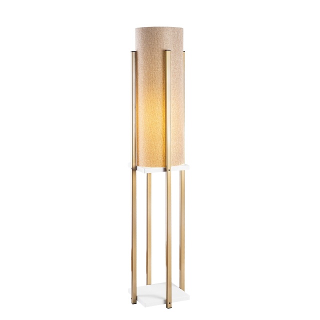 Lampadar multicolor/maro din metal 130 cm Billy Pris The Home Collection