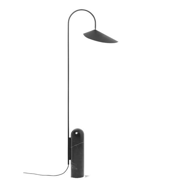 Lampadar negru din metal 136 cm Arum Ferm Living