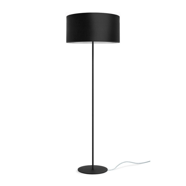 Lampadar negru din metal si textil 160 cm Mika Elementary Sotto Luce