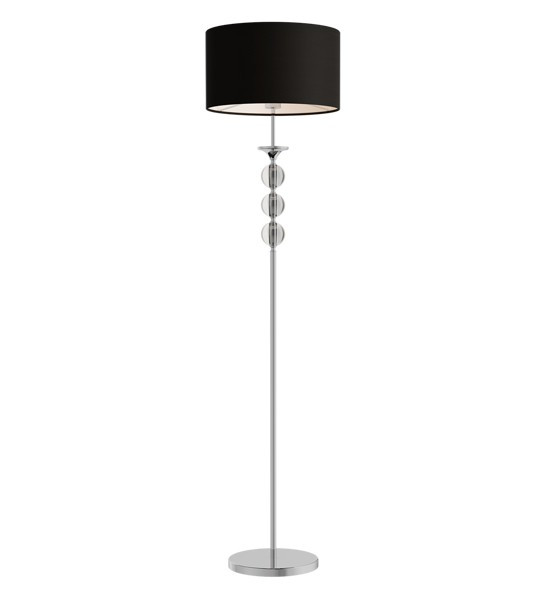 Lampadar negru din textil si metal 160 cm Rea Zuma Line