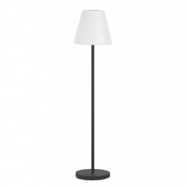Lampadar pentru exterior alb/negru din polietilena si otel 150 cm Amaray Kave Home