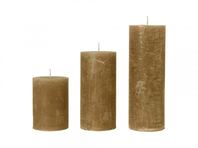 Lumanare maro chihlimbar din parafina 15 cm Rustic One Cozy Living Copenhagen